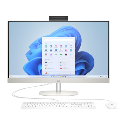 HP All-in-One 27-cr0056nh PC - Intel(R) Core(TM) i7-1355U - 8Gb - 512Gb 27" Full HD Blanc