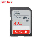 SANDISK CARTE MEMOIRE SD 32GB ULTRA SDHC UHS-I CARD CLASS 10 80MB/S